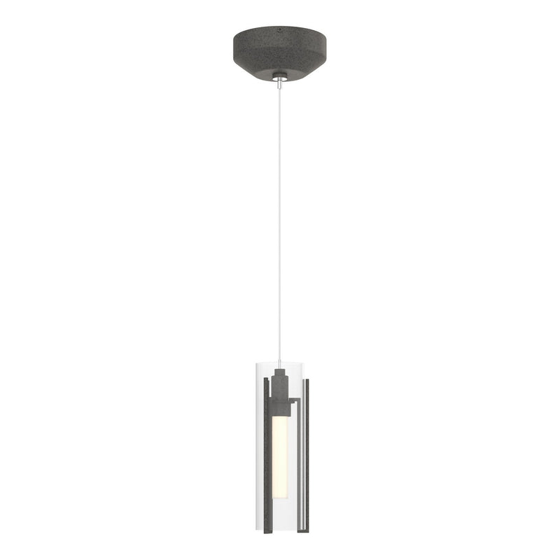 Hubbardton Forge 161180-SKT-STND-20-ZM0065 One Light Mini Pendant, Natural Iron