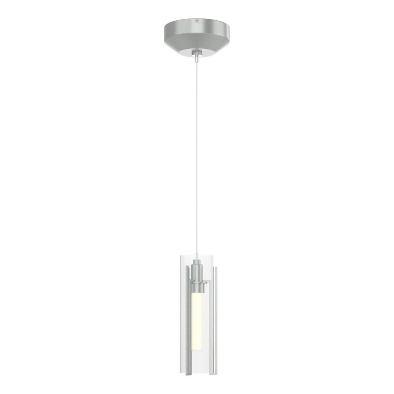 Hubbardton Forge 161180-SKT-STND-82-ZM0065 One Light Mini Pendant, Vintage Platinum