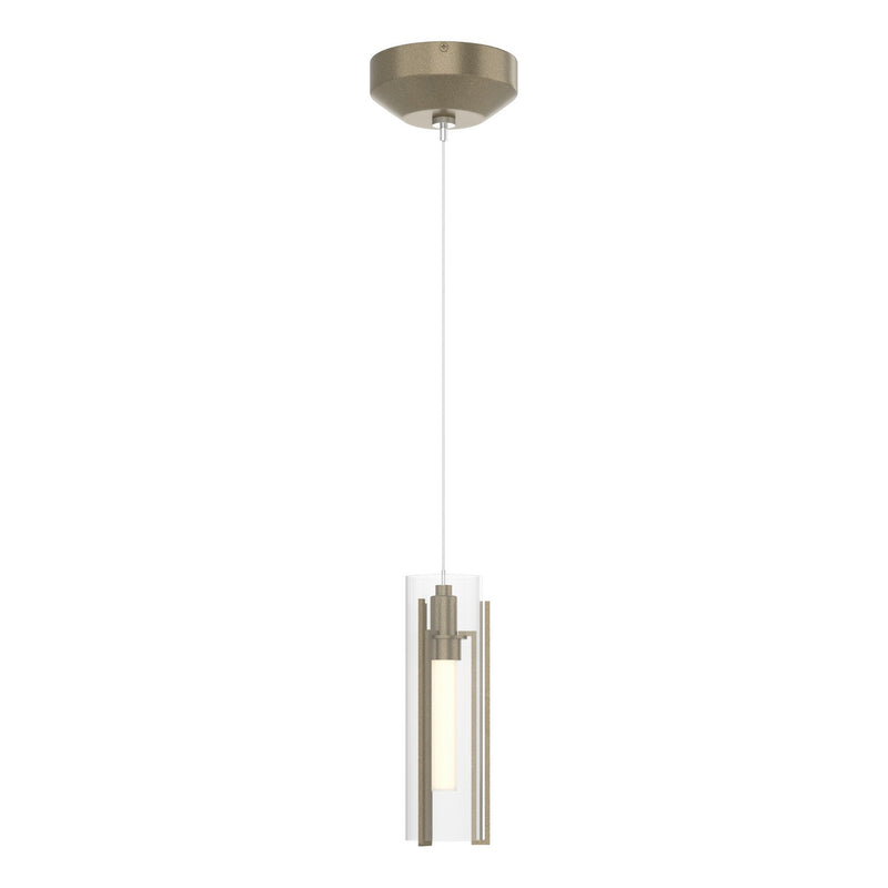 Hubbardton Forge 161180-SKT-STND-84-ZM0065 One Light Mini Pendant, Soft Gold