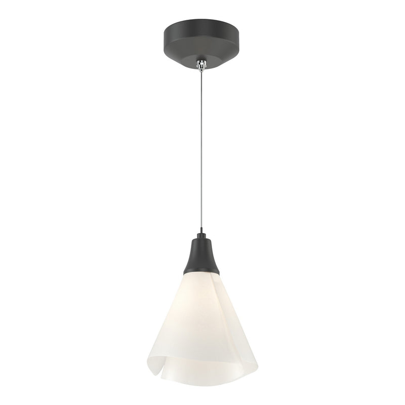 Hubbardton Forge 161181-SKT-STND-10-SH1987 LED Mini Pendant, Black