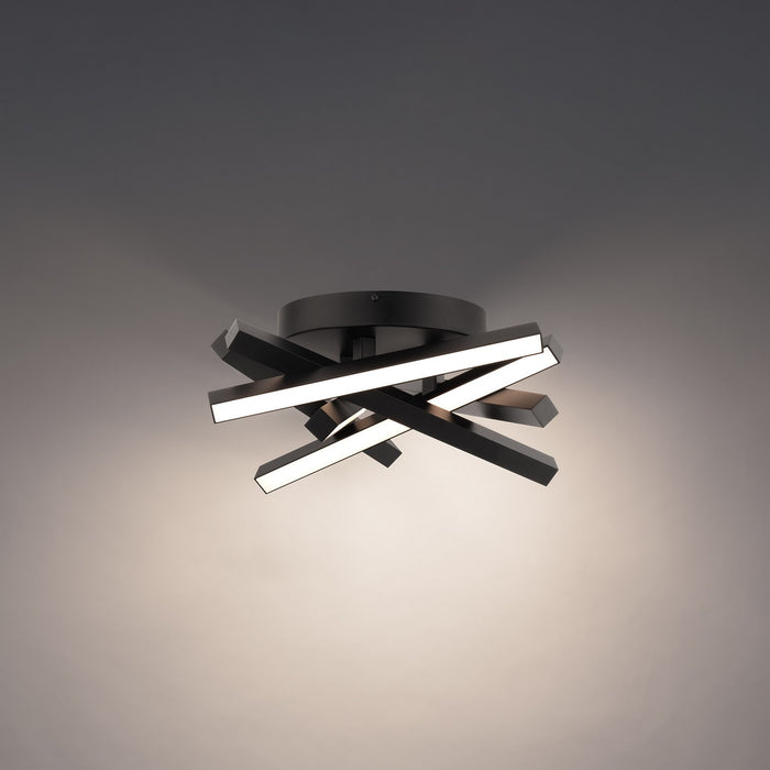 W.A.C. Lighting FM-73116-30-BK LED Flush Mount, Black
