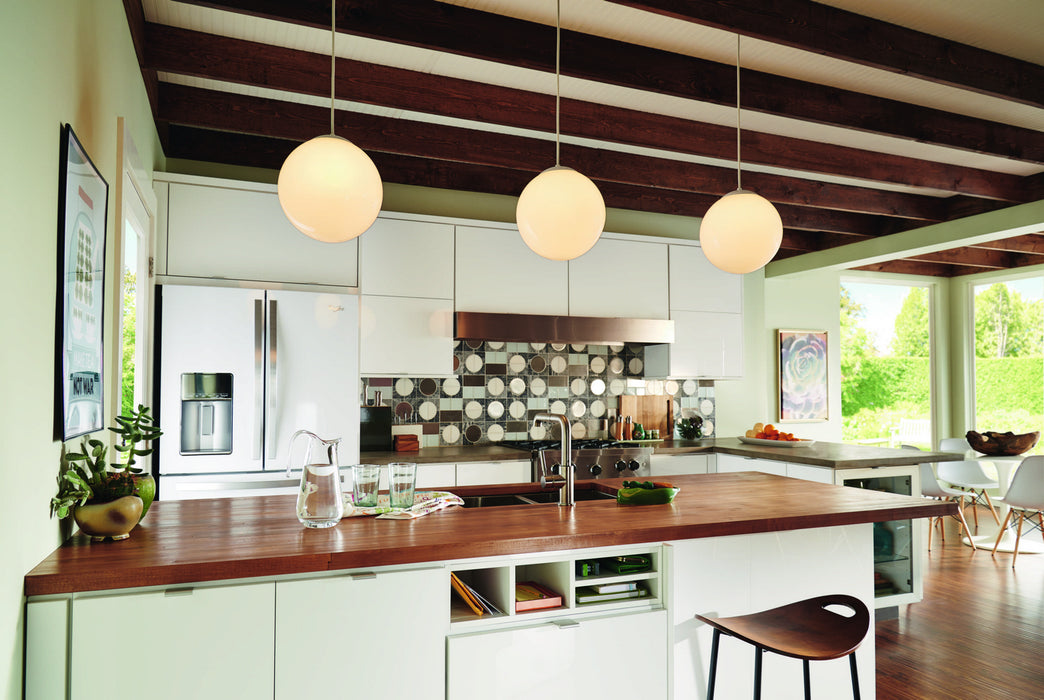 Progress Lighting P4403-29 One Light Pendant, White