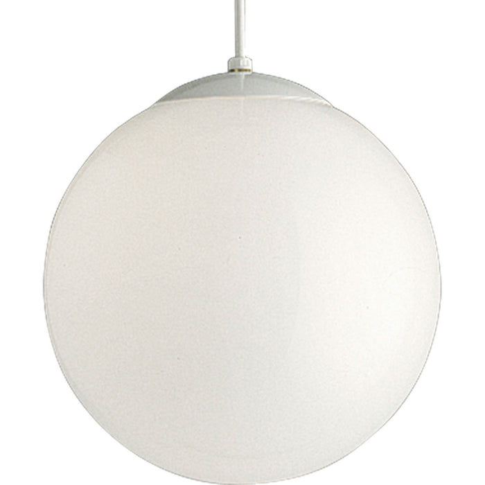 Progress Lighting P4403-29 One Light Pendant, White