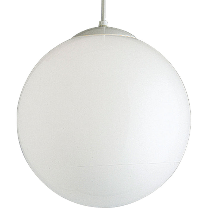 Progress Lighting P4406-29 One Light Pendant, White