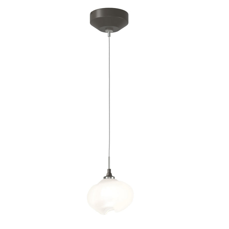 Hubbardton Forge 161182-SKT-STND-07-FD0710 One Light Mini Pendant, Dark Smoke