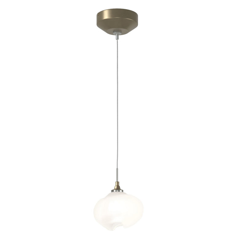 Hubbardton Forge 161182-SKT-STND-84-FD0710 One Light Mini Pendant, Soft Gold