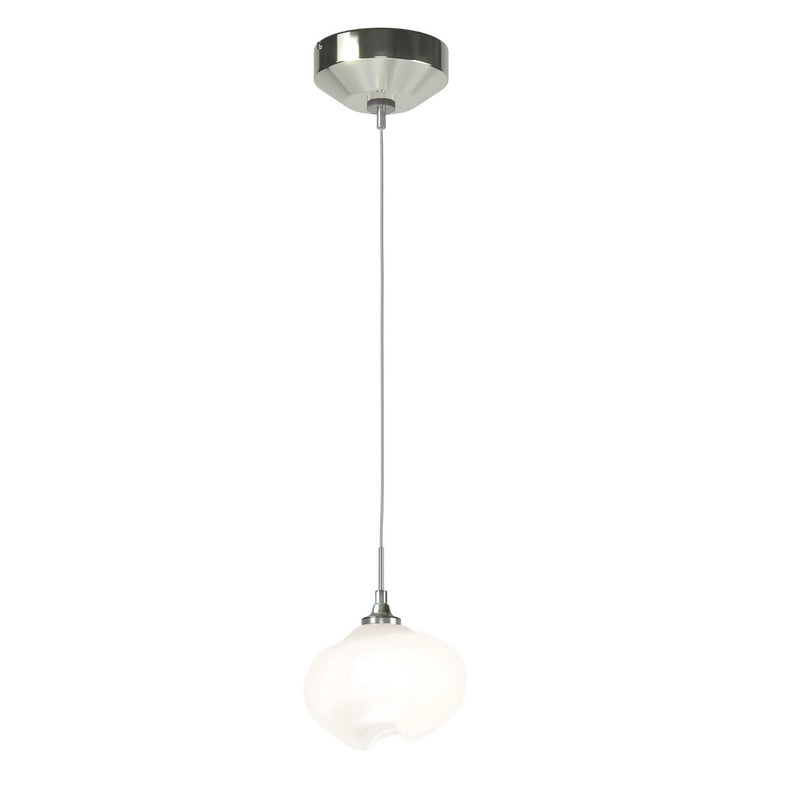 Hubbardton Forge 161182-SKT-STND-85-FD0710 One Light Mini Pendant, Sterling