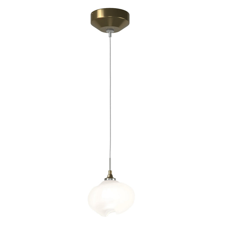 Hubbardton Forge 161182-SKT-STND-86-FD0710 One Light Mini Pendant, Modern Brass