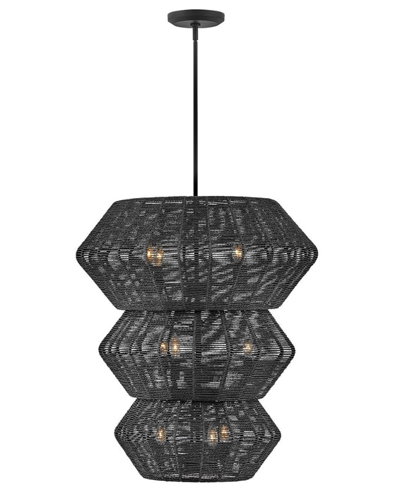 Hinkley 40388BLK LED Chandelier, Black