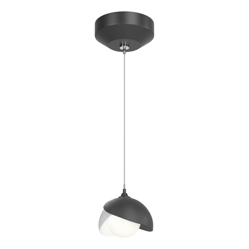 Hubbardton Forge 161183-SKT-STND-10-02-GG0711 One Light Pendant, Black
