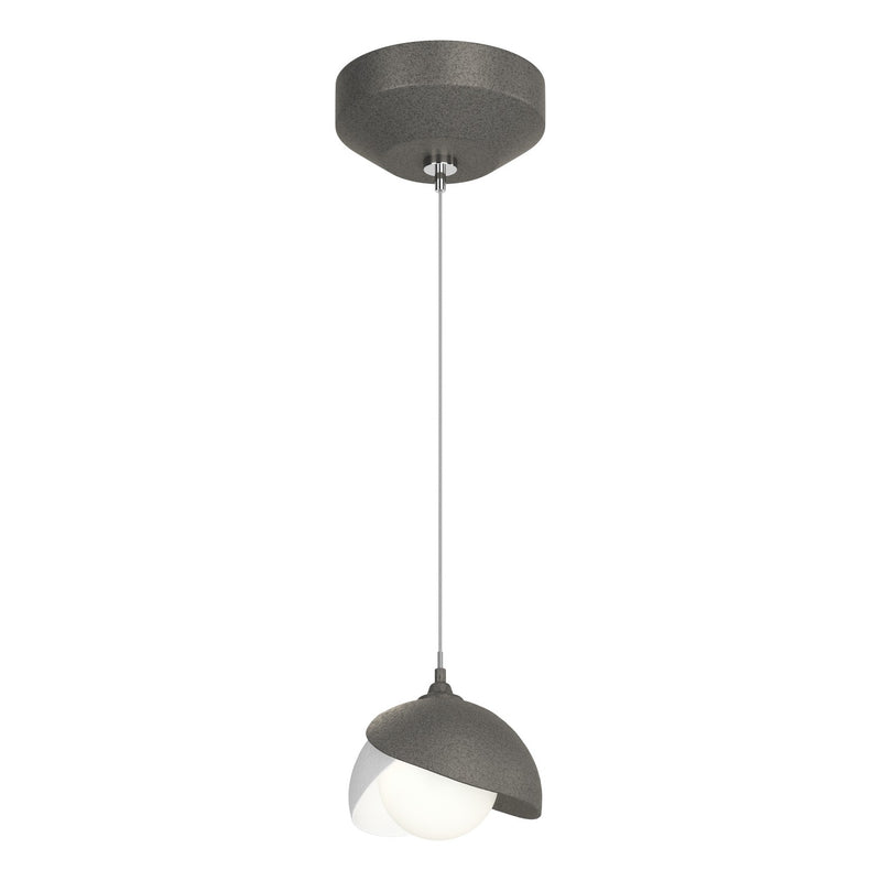 Hubbardton Forge 161183-SKT-STND-20-02-GG0711 One Light Pendant, Natural Iron