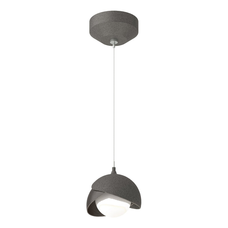 Hubbardton Forge 161183-SKT-STND-20-14-GG0711 One Light Mini Pendant, Natural Iron