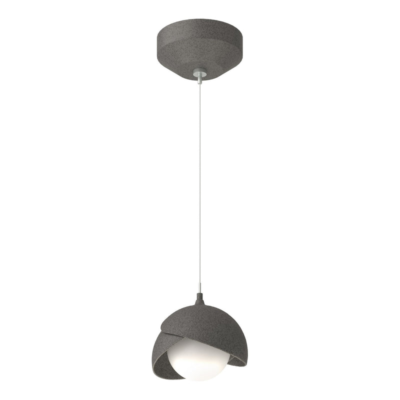 Hubbardton Forge 161183-SKT-STND-20-20-GG0711 One Light Mini Pendant, Natural Iron