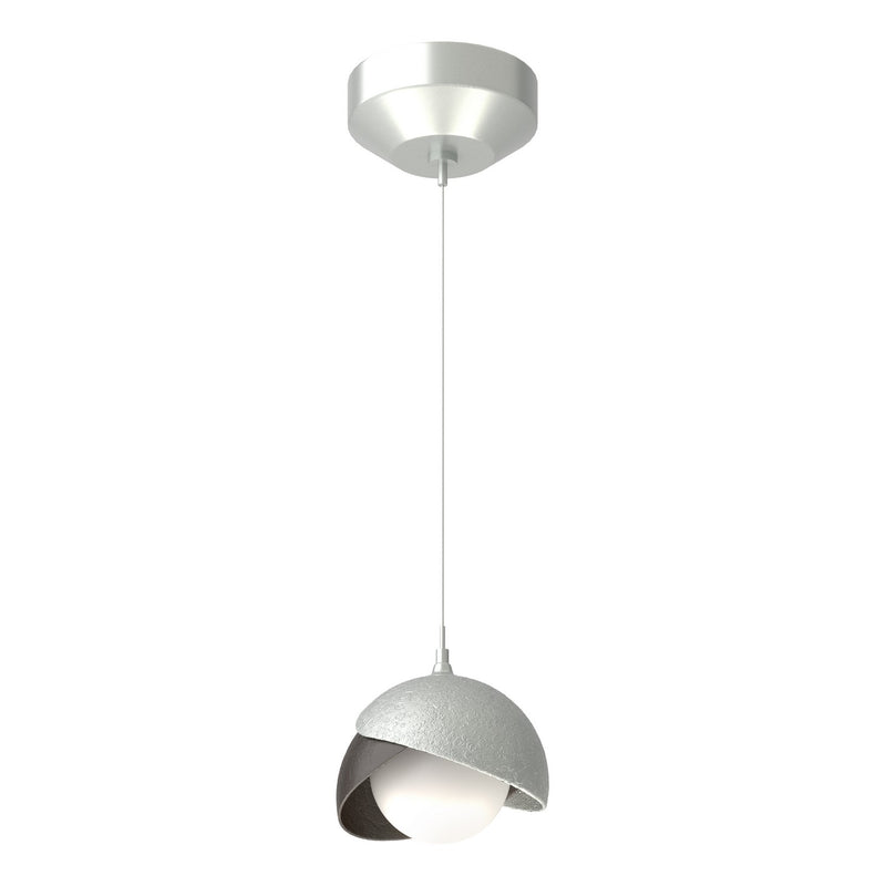 Hubbardton Forge 161183-SKT-STND-82-14-GG0711 One Light Mini Pendant, Vintage Platinum