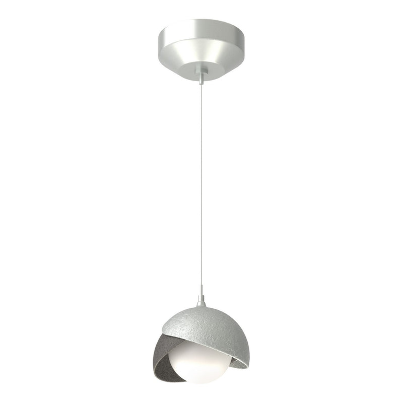 Hubbardton Forge 161183-SKT-STND-82-20-GG0711 One Light Mini Pendant, Vintage Platinum