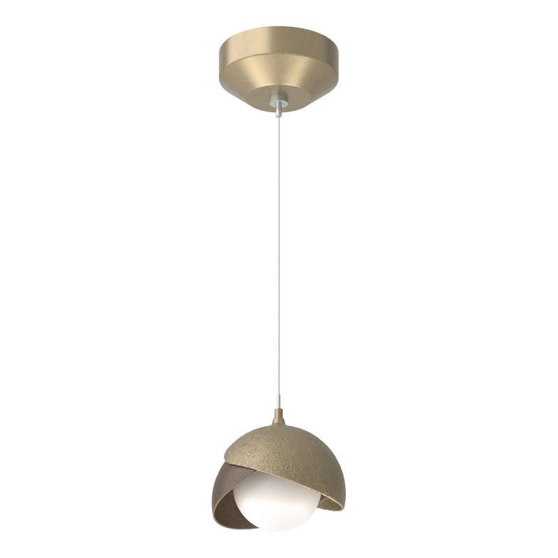 Hubbardton Forge 161183-SKT-STND-84-05-GG0711 One Light Mini Pendant, Soft Gold