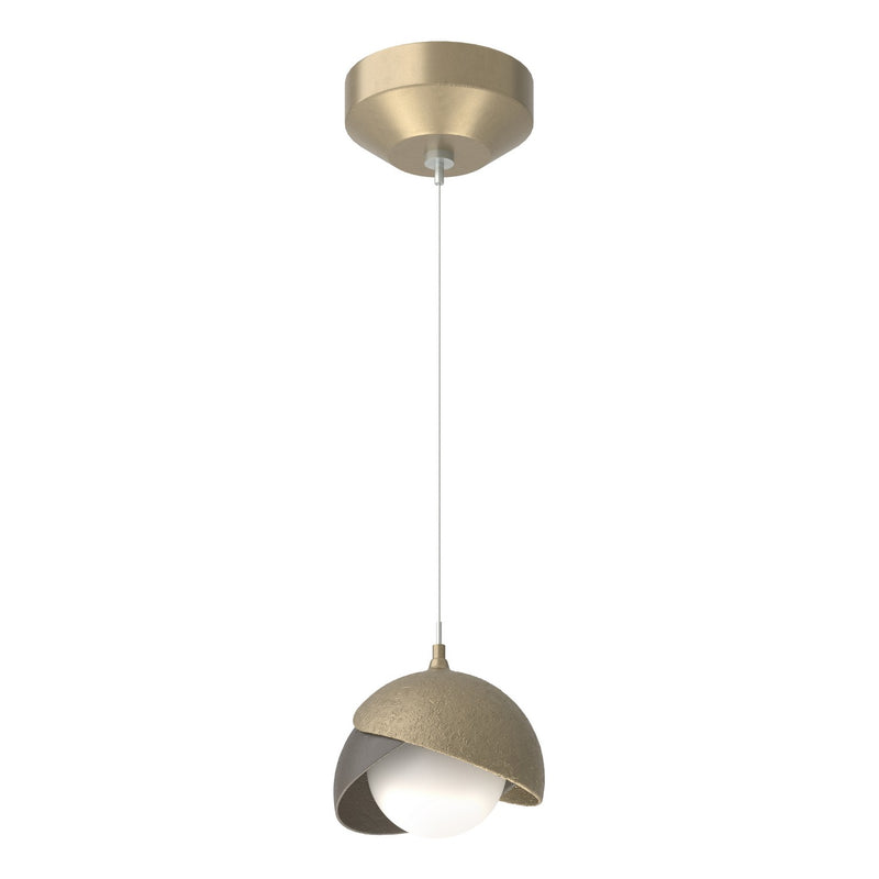 Hubbardton Forge 161183-SKT-STND-84-07-GG0711 One Light Mini Pendant, Soft Gold