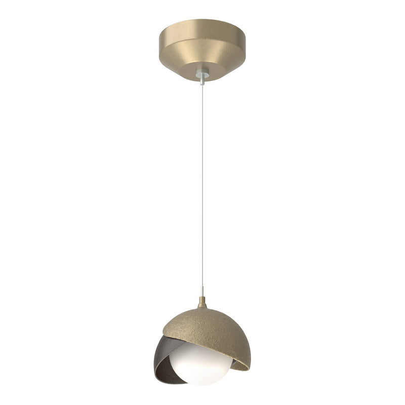 Hubbardton Forge 161183-SKT-STND-84-14-GG0711 One Light Mini Pendant, Soft Gold