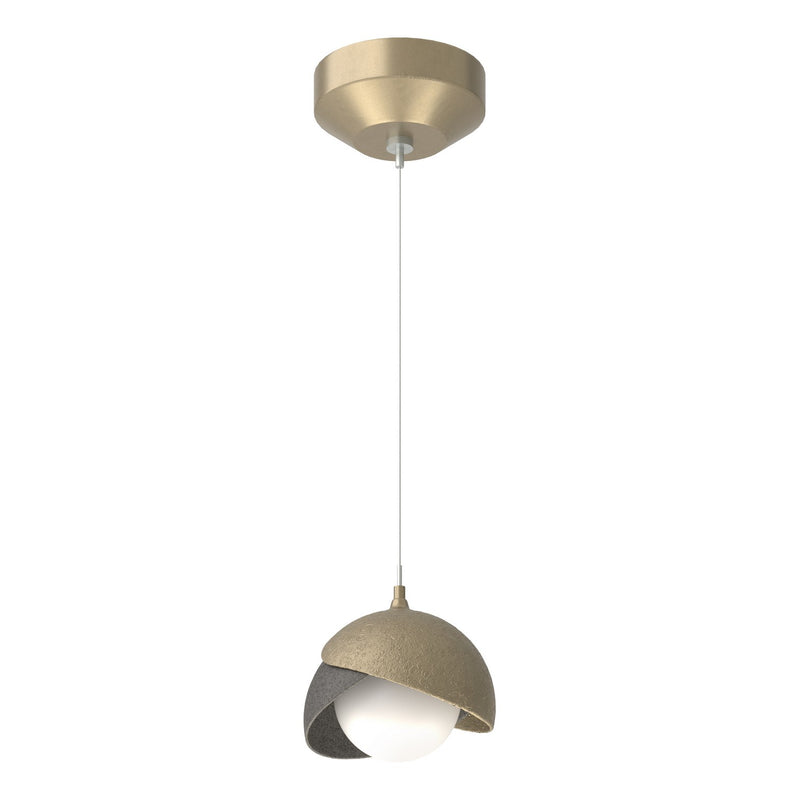 Hubbardton Forge 161183-SKT-STND-84-20-GG0711 One Light Mini Pendant, Soft Gold