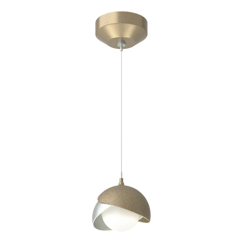 Hubbardton Forge 161183-SKT-STND-84-82-GG0711 One Light Mini Pendant, Soft Gold