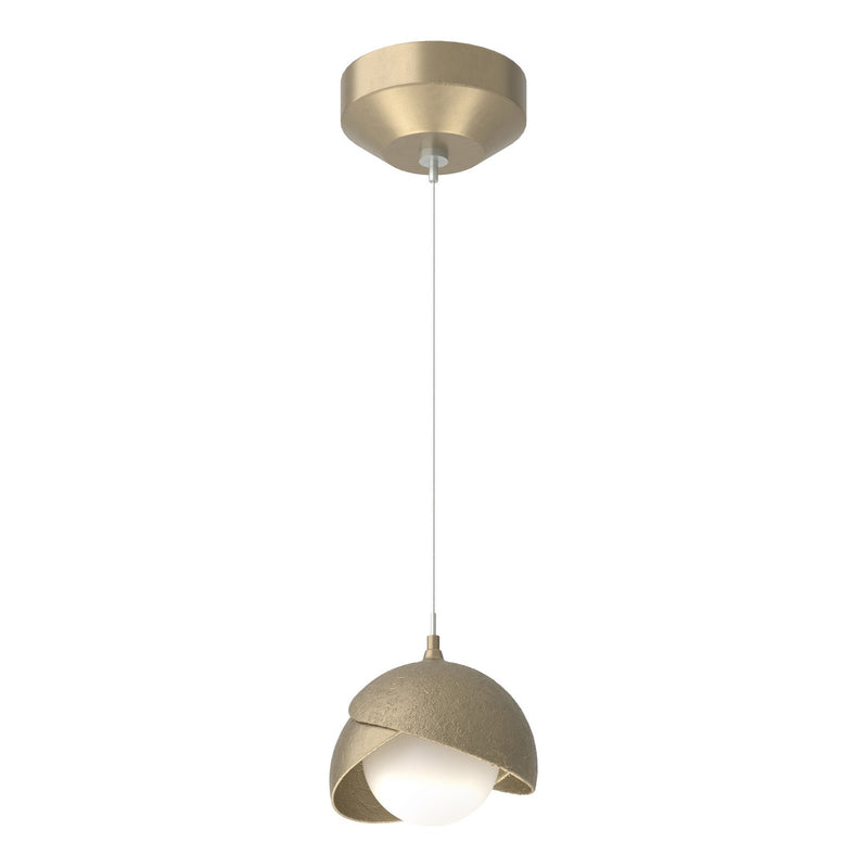 Hubbardton Forge 161183-SKT-STND-84-84-GG0711 One Light Mini Pendant, Soft Gold
