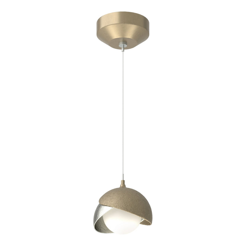 Hubbardton Forge 161183-SKT-STND-84-85-GG0711 One Light Mini Pendant, Soft Gold