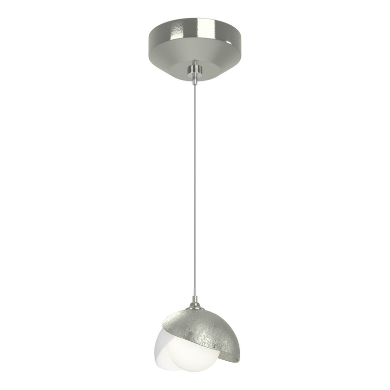 Hubbardton Forge 161183-SKT-STND-85-02-GG0711 One Light Pendant, Sterling