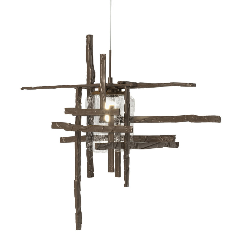 Hubbardton Forge 161184-SKT-STND-05-II0728 One Light Mini Pendant, Bronze