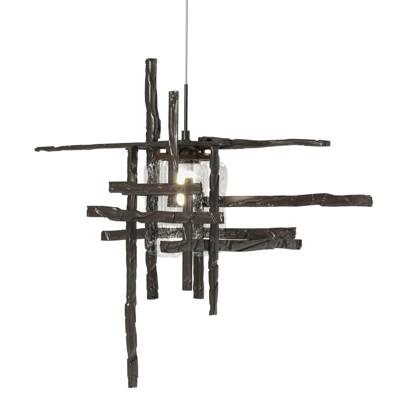 Hubbardton Forge 161184-SKT-STND-14-II0728 One Light Mini Pendant, Oil Rubbed Bronze