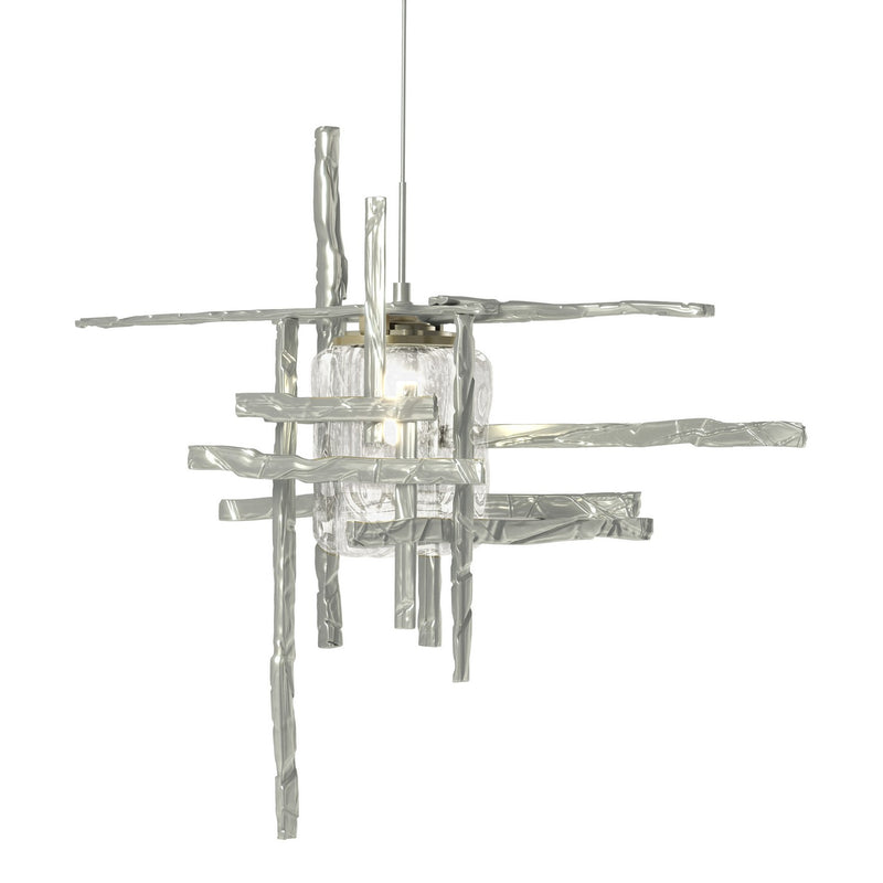 Hubbardton Forge 161184-SKT-STND-82-II0728 One Light Mini Pendant, Vintage Platinum
