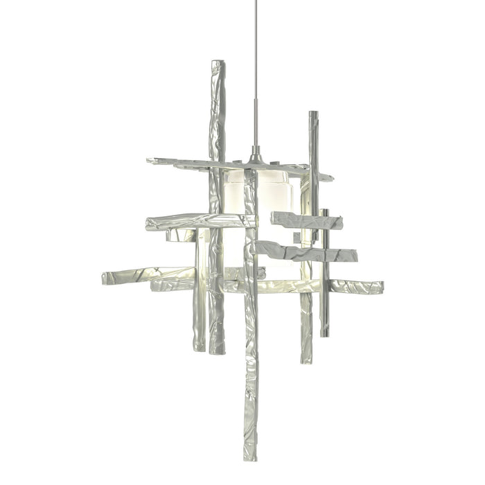 Hubbardton Forge 161185-SKT-STND-82-YC0305 One Light Mini Pendant, Vintage Platinum