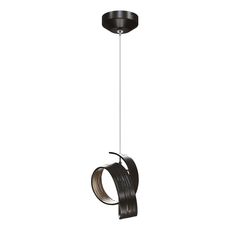 Hubbardton Forge 161186-SKT-STND-14-GG0711 LED Pendant, Oil Rubbed Bronze
