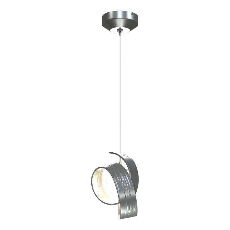 Hubbardton Forge 161186-SKT-STND-82-GG0711 LED Pendant, Vintage Platinum