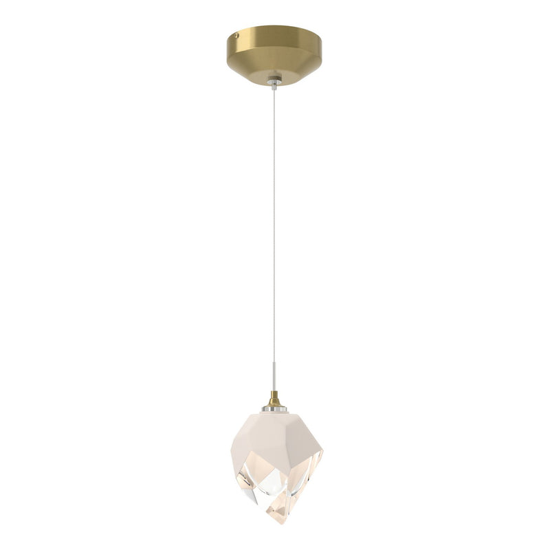 Hubbardton Forge 161188-SKT-STND-86-WP0754 LED Pendant, Modern Brass