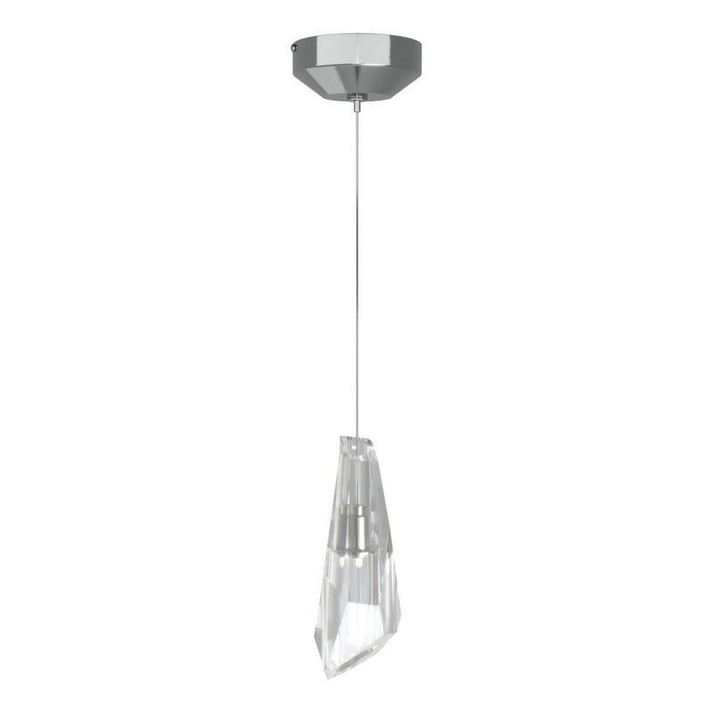 Hubbardton Forge 161321-SKT-STND-85-CR One Light Mini Pendant, Sterling