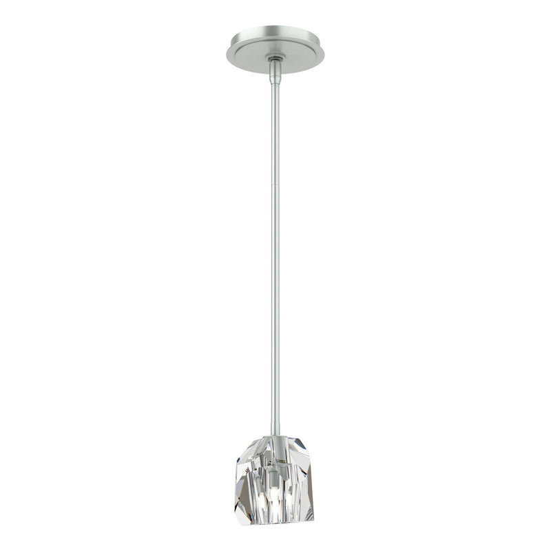 Hubbardton Forge 181061-SKT-MULT-82-CR One Light Pendant, Vintage Platinum