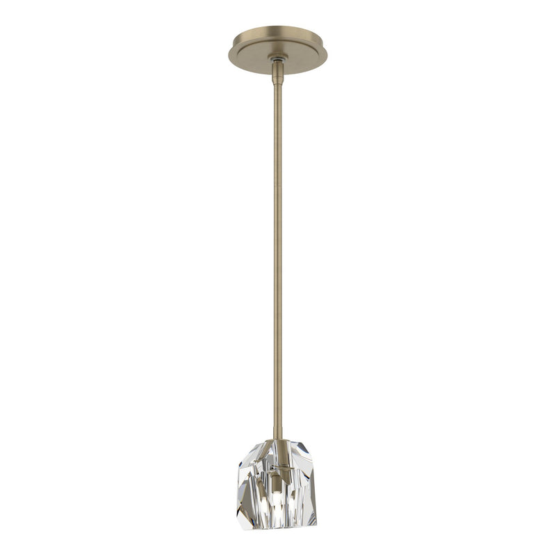 Hubbardton Forge 181061-SKT-MULT-84-CR One Light Pendant, Soft Gold