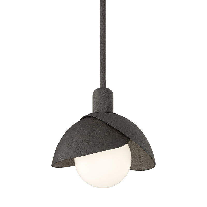 Hubbardton Forge 181183-SKT-MULT-20-14 One Light Pendant, Natural Iron