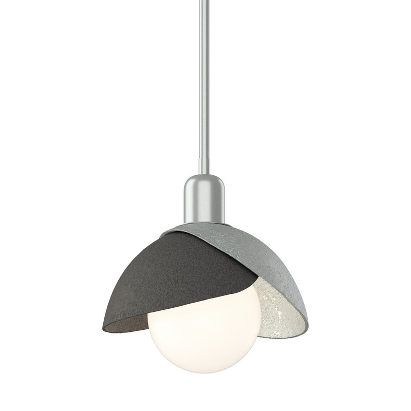 Hubbardton Forge 181183-SKT-MULT-82-20 One Light Pendant, Vintage Platinum