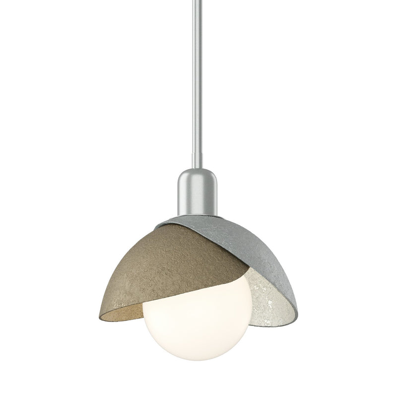 Hubbardton Forge 181183-SKT-MULT-82-84 One Light Pendant, Vintage Platinum