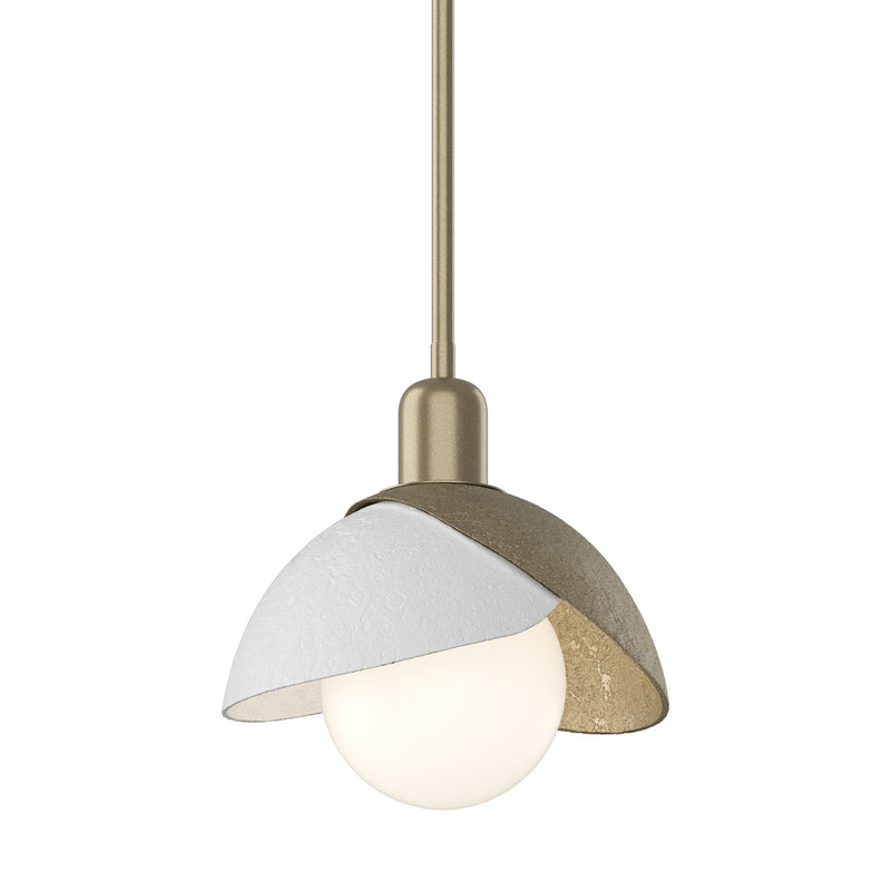 Hubbardton Forge 181183-SKT-MULT-84-02 One Light Pendant, Soft Gold