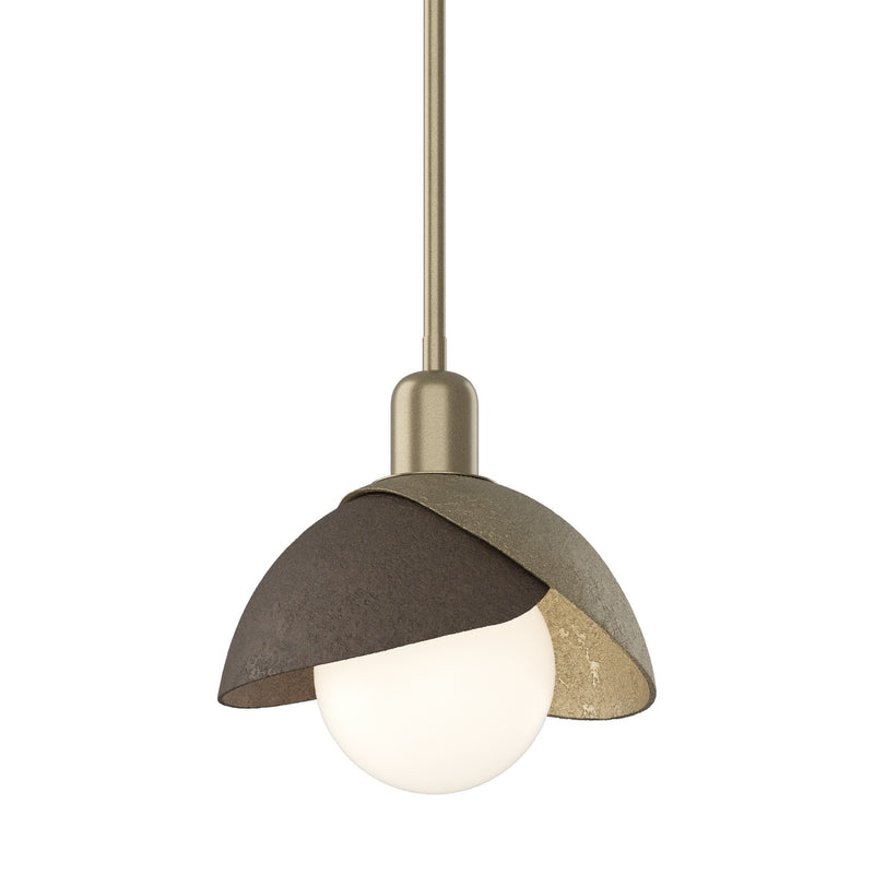 Hubbardton Forge 181183-SKT-MULT-84-05 One Light Pendant, Soft Gold