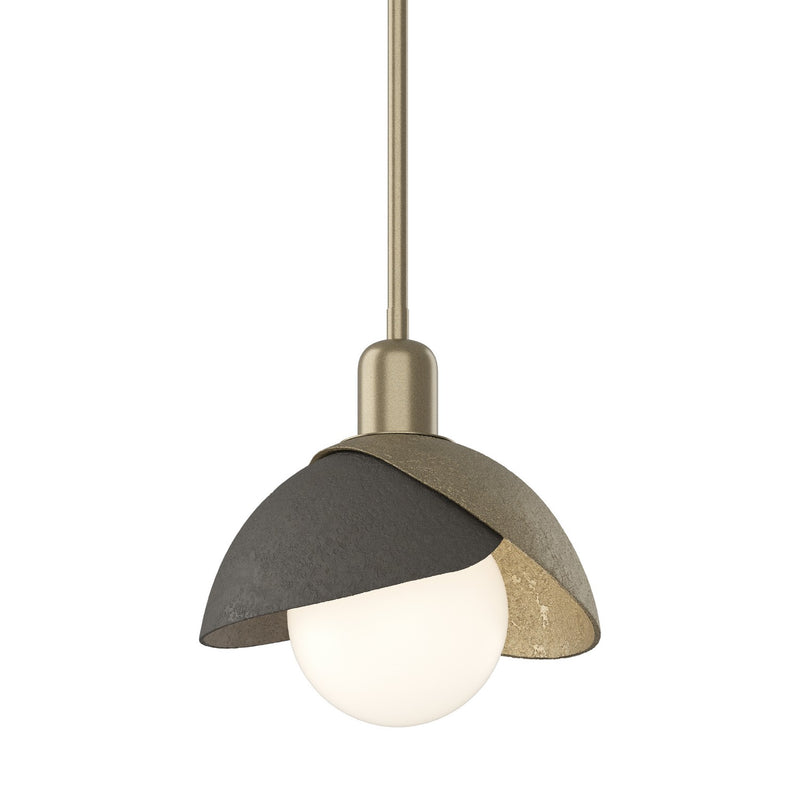 Hubbardton Forge 181183-SKT-MULT-84-07 One Light Pendant, Soft Gold