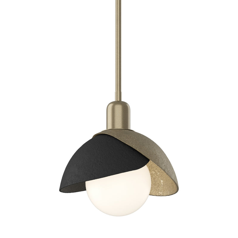 Hubbardton Forge 181183-SKT-MULT-84-10 One Light Pendant, Soft Gold