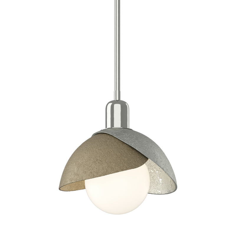 Hubbardton Forge 181183-SKT-MULT-85-84 One Light Pendant, Sterling