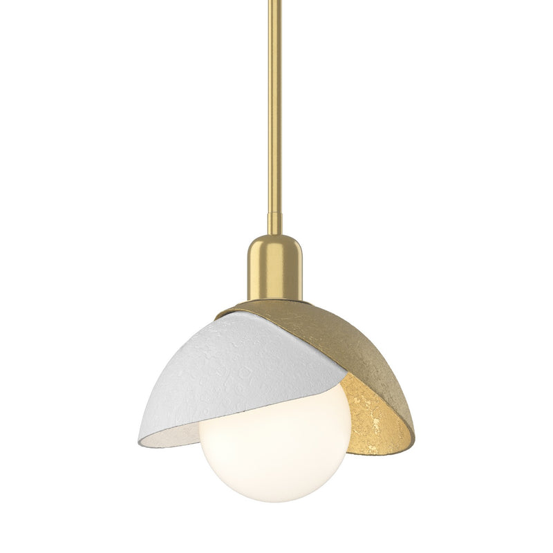 Hubbardton Forge 181183-SKT-MULT-86-02 One Light Pendant, Modern Brass