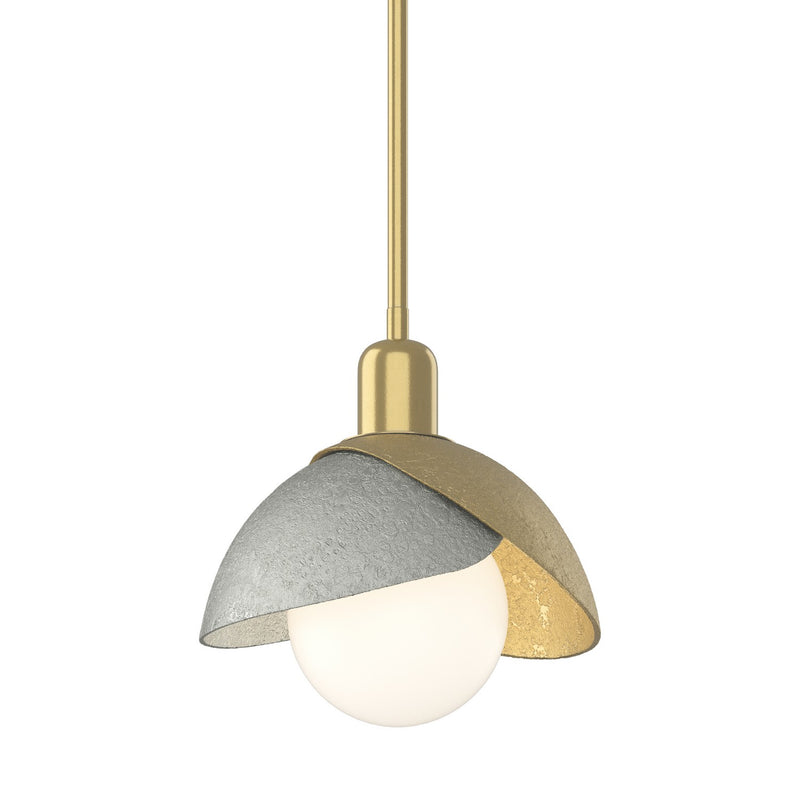 Hubbardton Forge 181183-SKT-MULT-86-85 One Light Pendant, Modern Brass