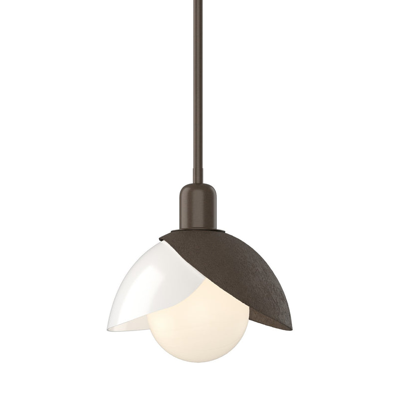 Hubbardton Forge 181184-SKT-MULT-05-BB0757 One Light Pendant, Bronze