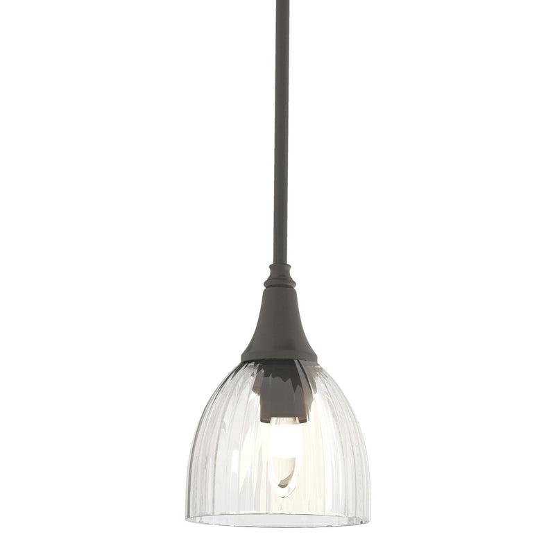 Hubbardton Forge 182640-SKT-MULT-07-LL0001 One Light Mini Pendant, Dark Smoke
