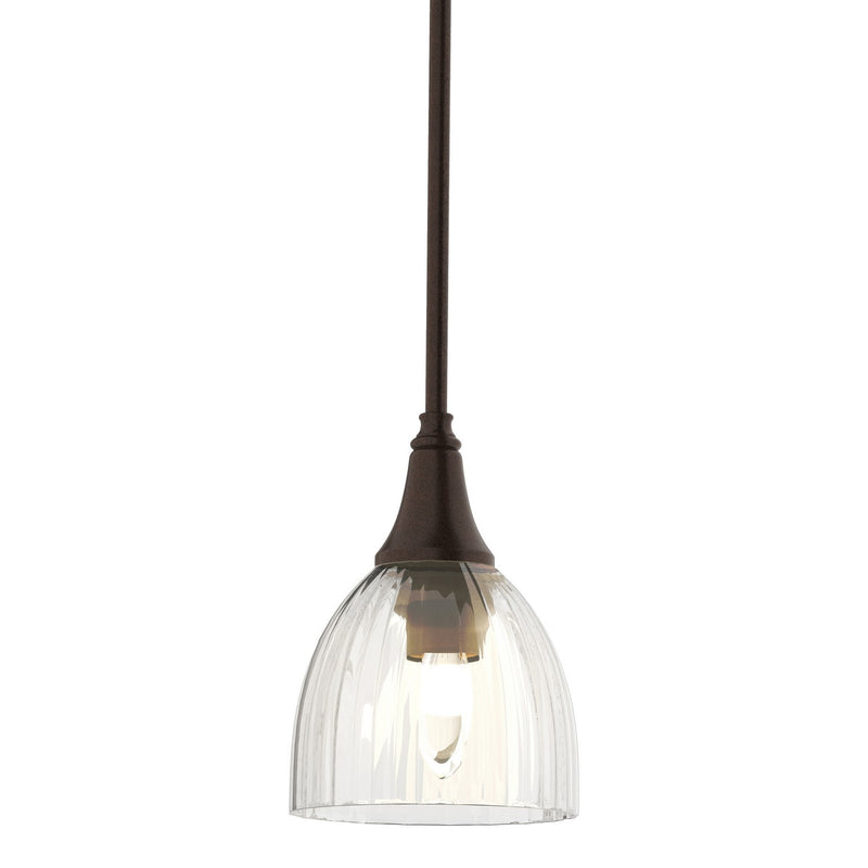 Hubbardton Forge 182640-SKT-MULT-14-LL0001 One Light Mini Pendant, Oil Rubbed Bronze
